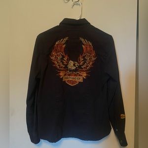 Embroidered Harley Davidson Jacket